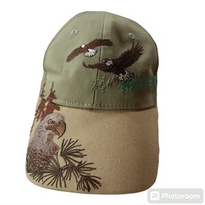 Polar USA Embroidered Nature Eagle Strapback Hat